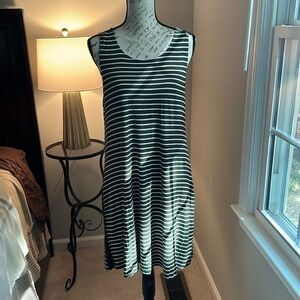 Nine Britton green and white striped summer dress with POCKETS